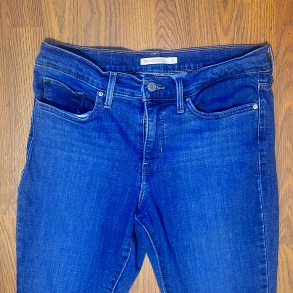 Levis 311 Shaping Skinny Women's Size 30 Blue Denim Jeans Red Tag A4 - Picture 4 of 10